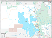 Ogden-Clearfield Metro Area Wall Map Premium Style